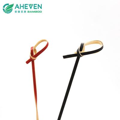 Black Knot Knotted Bamboo Cocktails pick in bulk