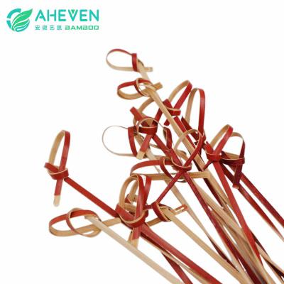 Red Knot Knotted Bamboo Cocktails pick