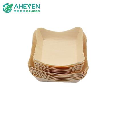 Square pinewood Dessert Cups