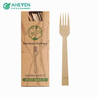 wooden and bamboo cutlery set